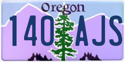 OR license plate 140AJS