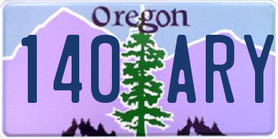 OR license plate 140ARY