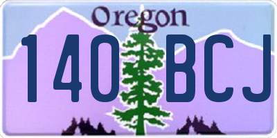 OR license plate 140BCJ