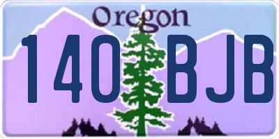OR license plate 140BJB