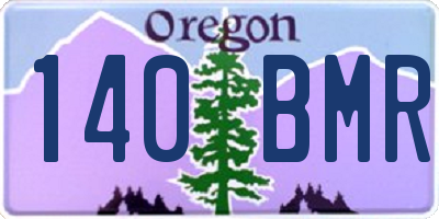 OR license plate 140BMR