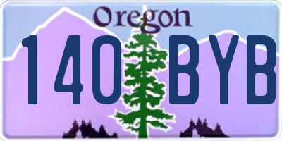 OR license plate 140BYB