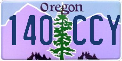 OR license plate 140CCY
