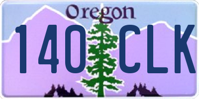 OR license plate 140CLK