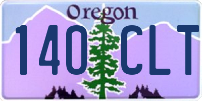 OR license plate 140CLT