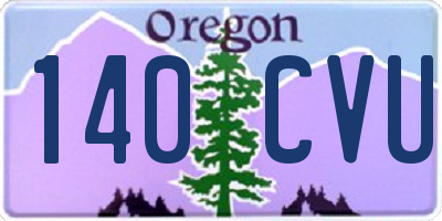 OR license plate 140CVU