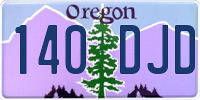 OR license plate 140DJD