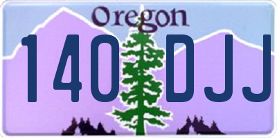 OR license plate 140DJJ