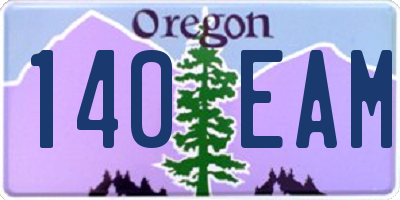 OR license plate 140EAM