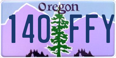 OR license plate 140FFY