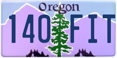 OR license plate 140FIT