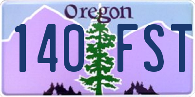 OR license plate 140FST