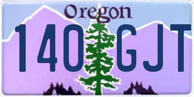 OR license plate 140GJT