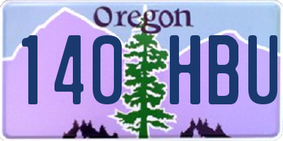 OR license plate 140HBU