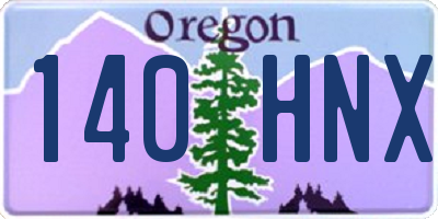 OR license plate 140HNX