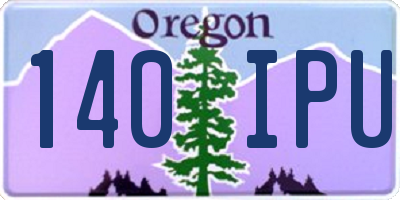 OR license plate 140IPU