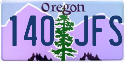 OR license plate 140JFS