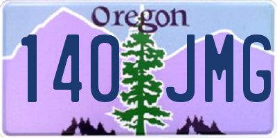 OR license plate 140JMG