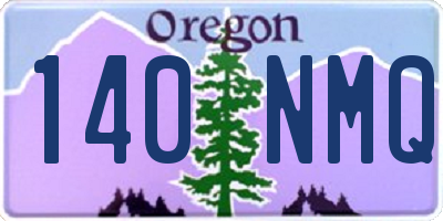 OR license plate 140NMQ