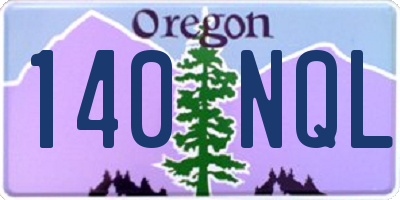 OR license plate 140NQL