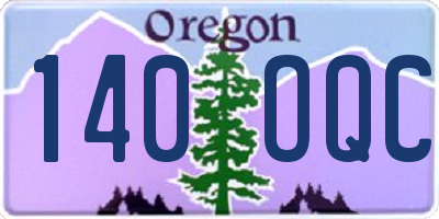 OR license plate 140OQC