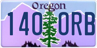 OR license plate 140ORB