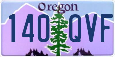 OR license plate 140QVF