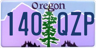 OR license plate 140QZP