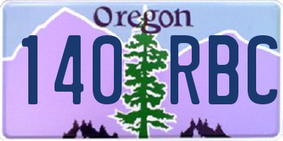 OR license plate 140RBC