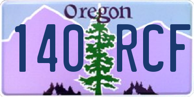 OR license plate 140RCF