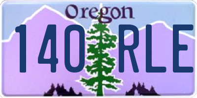 OR license plate 140RLE