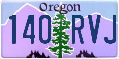 OR license plate 140RVJ