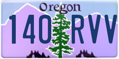 OR license plate 140RVV