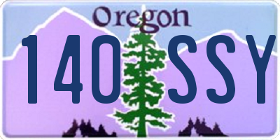 OR license plate 140SSY