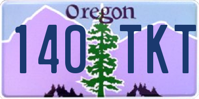 OR license plate 140TKT