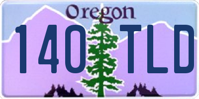 OR license plate 140TLD