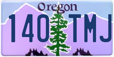 OR license plate 140TMJ