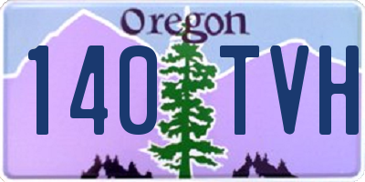 OR license plate 140TVH