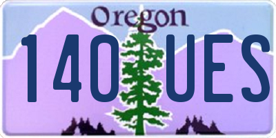 OR license plate 140UES
