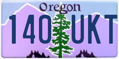 OR license plate 140UKT