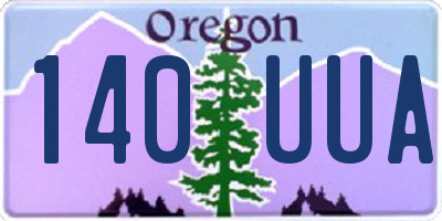 OR license plate 140UUA