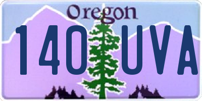 OR license plate 140UVA