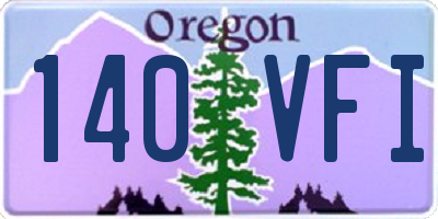 OR license plate 140VFI