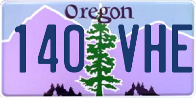 OR license plate 140VHE