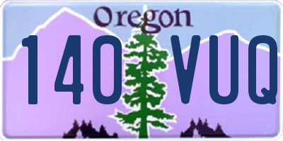 OR license plate 140VUQ