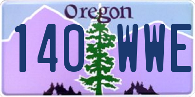 OR license plate 140WWE