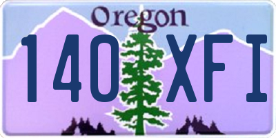 OR license plate 140XFI