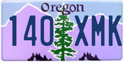 OR license plate 140XMK
