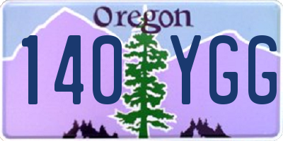 OR license plate 140YGG