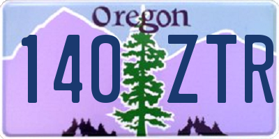 OR license plate 140ZTR